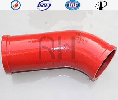 Concrete Boom Pump Wear Resistant Bend Pipe Monometallic Cast401