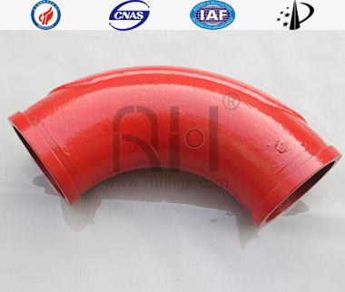 Concrete Boom Pump Wear Resistant Bend Pipe Monometallic Cast13