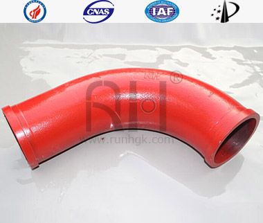 Concrete Boom Pump Wear Resistant Bend Pipe Monometallic Cast20