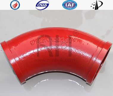 Concrete Boom Pump Wear Resistant Bend Pipe Monometallic Cast23