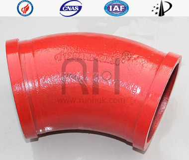 Concrete Boom Pump Wear Resistant Bend Pipe Monometallic Cast26