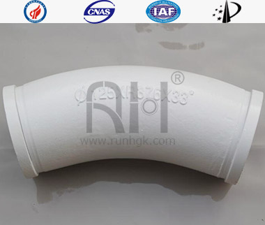 Concrete Boom Pump Wear Resistant Bend Pipe Monometallic Cast28