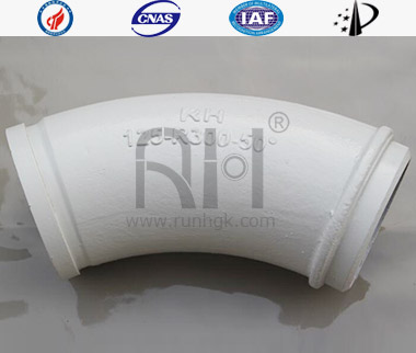 Concrete Boom Pump Wear Resistant Bend Pipe Monometallic Cast37