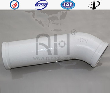 Concrete Boom Pump Wear Resistant Bend Pipe Monometallic Cast43