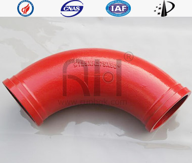 Concrete Boom Pump Wear Resistant Bend Pipe Monometallic Cast5