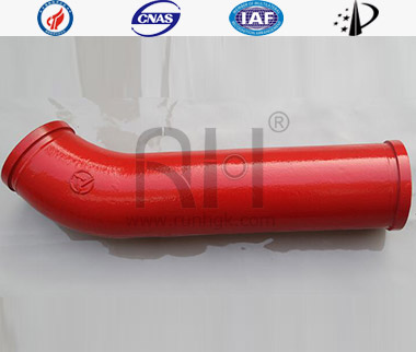 Concrete Boom Pump Wear Resistant Bend Pipe Monometallic Cast46