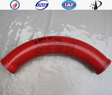 Stationary Concrete Pump Seamless Bend Pipe ST52 DN125  SK Flange_6