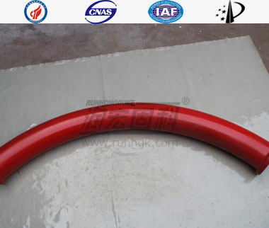 Stationary Concrete Pump Seamless Bend Pipe ST52  DN125  F/M（ZX）Flange