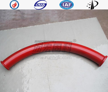 Stationary Concrete Pump Seamless Bend Pipe ST52  DN125  F/M（ZX）Flange_1
