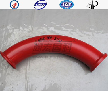 Stationary Concrete Pump Seamless Bend Pipe ST52  DN125  F/M（ZX）Flange_2