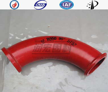 Stationary Concrete Pump Seamless Bend Pipe ST52  DN125  F/M（ZX）Flange_4
