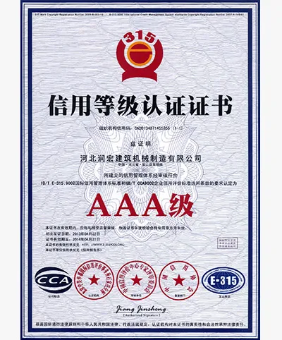 Credit Rating Certificate