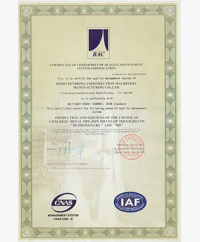 ISO9001-2008 Certification