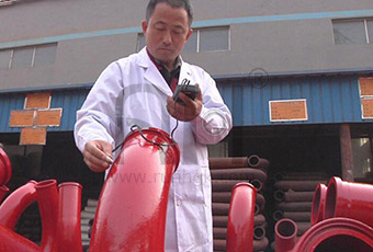 The Cast Bend Pipe Inspection Equipment