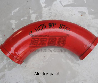 Stationary Concrete Pump Bend Pipe Surface Painting