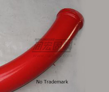 Stationary Concrete Pump Bend Pipe Trademark Spraying