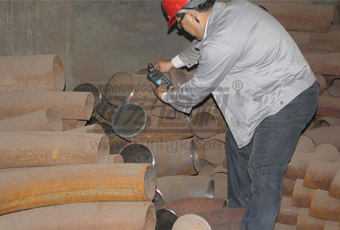 Stationary Concrete Pump Bend Pipe Inspection Equipment