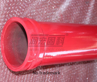 Wear resistant pipe surface painting trademark spraying