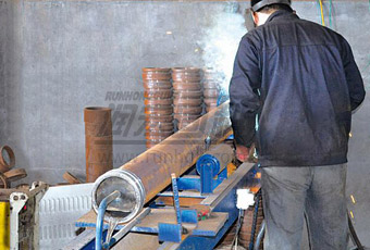 The wear resistant pipe production equipment