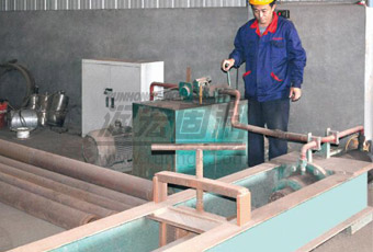 The wear resistant pipe production equipment