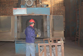 Twin wall bend pipe production equipment