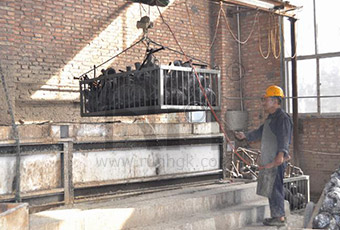 Twin wall bend pipe production equipment